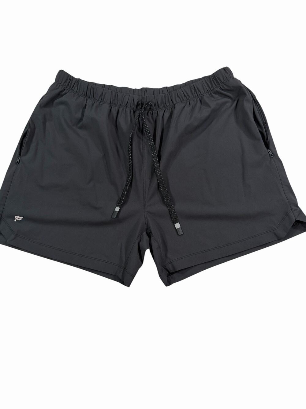 Fabletics Men’s Black Athletic Drawstring Shorts w/ Pockets & Liner Waist 42 Ins